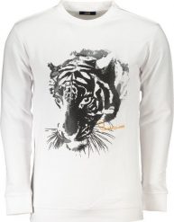 Cavalli Class BIAŁA BLUZA MĘSKA BEZ ZAMKA KLASY CAVALLI XL. Białe bluzy męskie Cavalli Class, m, bez wzorów, bez ramiączek, bez kaptura. Za 151.80 zł.