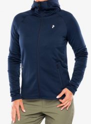 Bluza rozpinana damska Peak Performance Rider Essentials Zip Hood. Niebieskie bluzy damskie Peak Performance, xs, bez wzorów, z elastanu, bez ramiączek, bez kaptura. Za 609.39 zł.