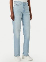 Tommy Jeans Jeansy Layla DW0DW23018 Niebieski jasny Straight Fit. Niebieskie jeansy damskie Tommy Jeans, bez wzorów, z bawełny. Za 409.99 zł.