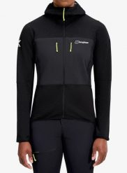 Bluza polarowa damska Berghaus MTN Guide MW Hoody. Czarne bluzy damskie Berghaus, l, bez wzorów, z elastanu, bez ramiączek, bez kaptura. Za 637.99 zł.