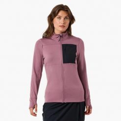 Bluza polarowa Wędrówki damska Swedemount Trondheim Midlayer Full Zip. Fioletowe bluzy damskie SWEDEMOUNT, na zimę, bez wzorów, z polaru, sportowe, bez ramiączek, bez kaptura. Za 185.00 zł.