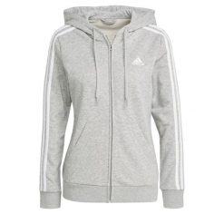 Bluza z Kapturem I Suwakiem Na Całej Długości Essentials 3-Stripes Rozmiar XS S…. Białe bluzy damskie Adidas, s, bez wzorów, sportowe, bez ramiączek, z kapturem. Za 276.85 zł.