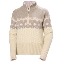 Sweter damski Helly Hansen Après. Brązowe swetry nierozpinane damskie Helly Hansen, l, bez wzorów, z materiału, eleganckie, bez kołnierzyka, bez ramiączek. Za 697.50 zł.