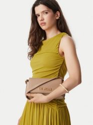 LOVE MOSCHINO Torebka JC4058PP1PLO0105 Beżowy. Brązowe listonoszki damskie Love Moschino, bez wzorów, ze skóry, bez dodatków. Za 749.99 zł.