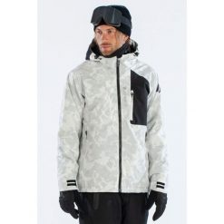 Kurtka Męska Snowboardowa SURFANIC STX 10.000 Orion WhiteMap. Białe kurtki męskie Surfanic, na zimę, m, bez wzorów, sportowe, bez kaptura. W wyprzedaży za 799.99 zł.