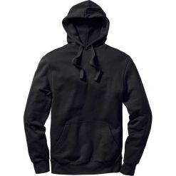 Bluza z kapturem Regular Fit bonprix czarny. Czarne bluzy męskie bonprix, m, bez wzorów, bez ramiączek, z kapturem. Za 74.99 zł.