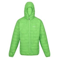 Kurtka turystyczna dla mężczyzn Hooded Hillpack z kapturem. Zielone kurtki męskie Regatta, m, bez wzorów, z poliamidu, sportowe, z kapturem. Za 139.99 zł.