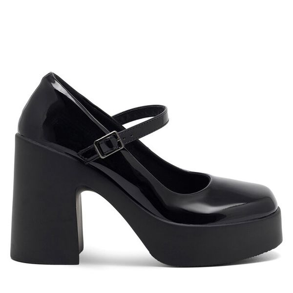 Czółenka Jenny Fairy. Czarne czółenka damskie Jenny Fairy, bez wzorów, bez obcasa, bez zapięcia. Za 149.99 zł.