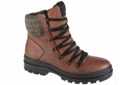Rieker Booties X8200-25 Brązowe 39. Brązowe obuwie sportowe damskie Rieker, bez wzorów, bez zapięcia. Za 445.08 zł.