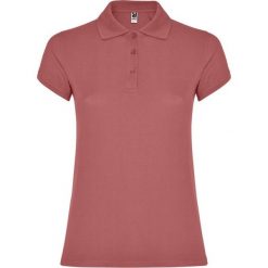 Damska Koszulka Polo W Gwiazdki. Czerwone koszulki sportowe damskie ROLY, l, bez wzorów, bez ramiączek. Za 50.99 zł.