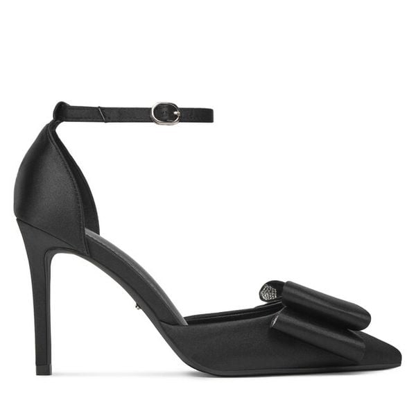 Szpilki DeeZee. Czarne szpilki damskie DeeZee, bez wzorów, bez obcasa, na szpilce, bez zapięcia. Za 169.99 zł.