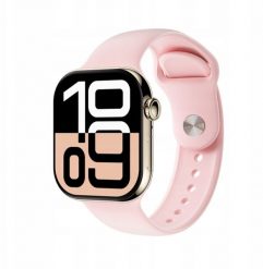 PLATINET SMART WATCH ZEGAREK SPORTOWY BLUETOOTH PRO MINI, 190 MAH, 1,85" ROSE GOLD [46207]. Czerwone zegarki smartwatch Mexen, bez wzorów. Za 129.52 zł.