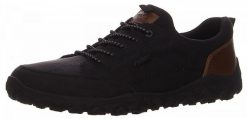 Rieker Shoes Czarne 41 (08150-00). Czarne buty sportowe męskie Rieker, bez wzorów, bez zapięcia. Za 324.42 zł.