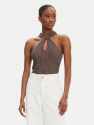 Guess Sweter W5YR39 Z24F0 Szary Regular Fit. Szare swetry nierozpinane damskie Guess, xxl, z aplikacjami, z wiskozy, bez kołnierzyka, bez ramiączek. Za 209.99 zł.