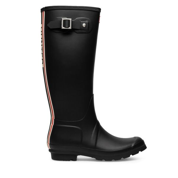 Kalosze Hunter. Czarne kalosze damskie Hunter, bez wzorów, bez zapięcia. Za 299.99 zł.