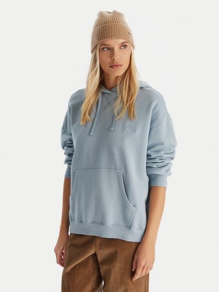 Quiksilver Bluza EQWFT03191 Niebieski Oversize. Niebieskie bluzy damskie Quiksilver, xs, bez wzorów, z bawełny, bez ramiączek, bez kaptura. Za 165.99 zł.