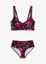 Bikini braletka (2 części). Czarne bikini bonprix, bez wzorów. Za 64.99 zł.