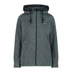 Damska techniczna bluza z kapturem CMP. Niebieskie bluzy damskie CMP, s, bez wzorów, bez ramiączek, z kapturem. Za 348.35 zł.