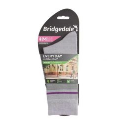 Skarpety do turystyki damskie Bridgedale EVERYDAY UL END LD. Fioletowe skarpetki damskie Bridgedale, bez wzorów, z elastanu. Za 62.99 zł.