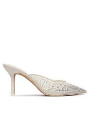 Aldo Klapki Mera 14241569 Biały. Białe klapki damskie Aldo, bez wzorów, z materiału, bez obcasa, bez zapięcia. Za 419.99 zł.