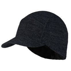Czapka z daszkiem dla dorosłych Merino Fleece Pack Cap. Czarne czapki damskie Buff, bez wzorów, z wełny, sportowe. Za 219.90 zł.