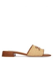 KARL LAGERFELD Klapki Petalo II KL80700A Beżowy. Brązowe klapki damskie KARL LAGERFELD, bez wzorów, z materiału, bez obcasa, bez zapięcia. Za 674.99 zł.