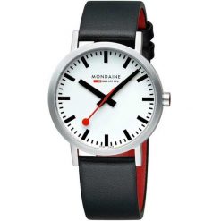 Zegarek męski Mondaine A660.30360.16SBBV, Quartz, 40mm, 3ATM. Szare zegarki męskie mondaine, bez wzorów, z materiału, ze stali. Za 1,068.85 zł.