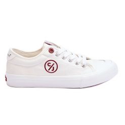 Damskie Materiałowe Tenisówki Cross Jeans LL2R4043 Białe. Białe trampki i tenisówki damskie bez wzorów, z gumy, bez zapięcia. Za 170.48 zł.