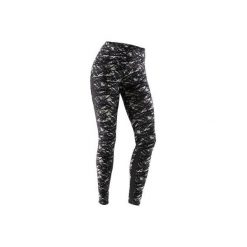 Legginsy Gym & Pilates 520 damskie. Czarne legginsy damskie DOMYOS, bez wzorów, z bawełny. W wyprzedaży za 54.99 zł.