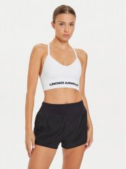 Under Armour Biustonosz sportowy UA Vanish 1384417 Biały. Białe koszulki sportowe damskie Under Armour, l, bez wzorów, z syntetyku, bez ramiączek, na jogę i pilates. Za 119.99 zł.