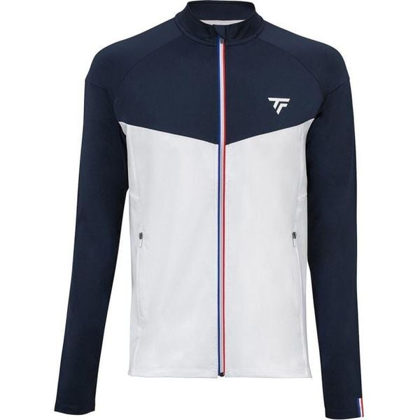 Bluza tenisowa męska Tecnifibre Tech Jacket. Niebieskie bluzy męskie TECNIFIBRE, m, bez wzorów, sportowe, bez ramiączek, bez kaptura. W wyprzedaży za 250.00 zł.