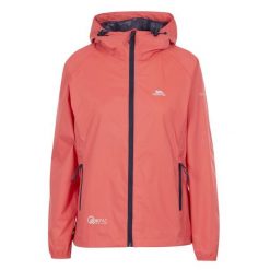 Kurtka Wodoodporna Damska Łatwe Pakowanie Qikpac. Czerwone kurtki sportowe damskie Trespass, l, bez wzorów, z materiału, bez ramiączek, z kapturem, trekkingowe. Za 163.99 zł.