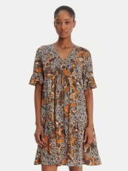 Weekend Max Mara Sukienka codzienna Fuoco 2615621072 Granatowy Regular Fit. Niebieskie sukienki damskie Weekend Max Mara, na co dzień, xl, bez wzorów, z bawełny, bez kołnierzyka, bez ramiączek, proste. Za 949.99 zł.