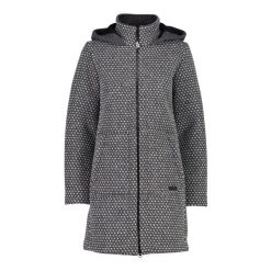 Płaszcz damski z kapturem CMP. Czarne płaszcze damskie CMP, l, bez wzorów, z materiału, eleganckie, bez kołnierzyka, z kapturem. Za 516.00 zł.