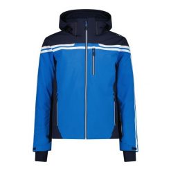 Kurtka narciarska z kapturem i zamkiem CMP. Niebieskie kurtki sportowe męskie CMP, na zimę, m, bez wzorów, z kapturem, narciarskie. W wyprzedaży za 916.00 zł.