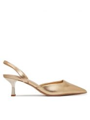 Aldo Czółenka Gavedessi 13804530 Złoty. Żółte czółenka damskie Aldo, bez wzorów, ze skóry, bez obcasa, bez zapięcia. Za 339.99 zł.