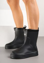 Czarne Kalosze z Naszywką z Przodu Lanivea. Czarne kalosze damskie Born2be, z aplikacjami, bez zapięcia. Za 54.99 zł.