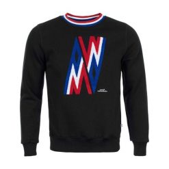 Bluza z dekoltem Peak Mountain Contamine. Czarne bluzy męskie Peak Mountain, na zimę, bez wzorów, sportowe, bez ramiączek, bez kaptura. W wyprzedaży za 199.50 zł.