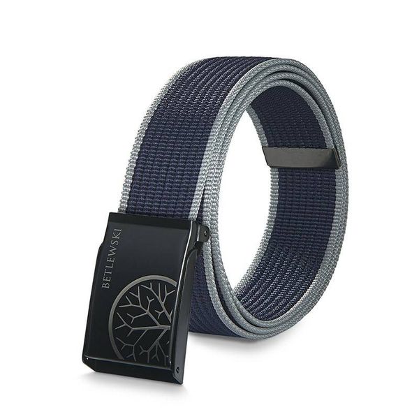 Pasek parciany BETLEWSKI PRC-15_CZ-3 M szary. Szare paski męskie Betlewski, z materiału. Za 34.99 zł.