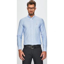 Tommy Hilfiger - Koszula. Niebieskie koszule męskie Tommy Hilfiger, l, bez wzorów, z bawełny, casualowe, bez kołnierzyka, bez ramiączek. W wyprzedaży za 289.90 zł.