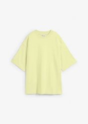 T-shirt oversize z ciężkiej bawełny organicznej. Fioletowe t-shirty damskie bonprix, bez wzorów, z bawełny, bez kołnierzyka, bez ramiączek. Za 39.99 zł.