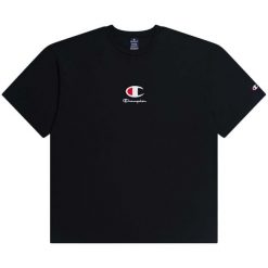 Koszulka sportowa męska Champion 219847KK001. Czarne koszulki sportowe męskie Champion, l, bez wzorów, z bawełny, bez ramiączek. Za 161.00 zł.