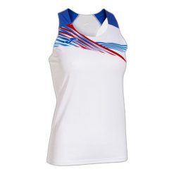 Tank top Joma Elite X. Białe topy damskie Joma, bez wzorów, sportowe, bez kołnierzyka, bez ramiączek. Za 149.50 zł.