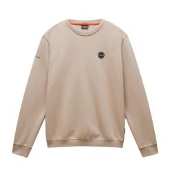 Bluza męska Napapijri B-Badge C. Brązowe bluzy męskie Napapijri, m, bez wzorów, bez ramiączek, bez kaptura. Za 309.99 zł.