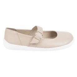 Baleriny barefoot damskie Olivier 1770POL skórzane buty z klamerką beżowe beżowy. Brązowe balerinki damskie bez wzorów, ze skóry, biznesowe, bez obcasa, na płaskiej podeszwie, bez zapięcia. Za 453.66 zł.