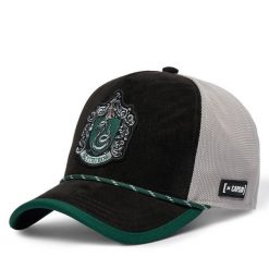 Czapka z daszkiem Capslab. Czarne czapki damskie CapsLab, bez wzorów. Za 169.99 zł.