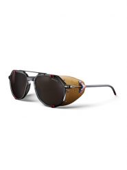 Okulary fotochromowe JULBO Tribute - Reactiv 2-4 Polarized - Black/Red/Brown. Czarne okulary przeciwsłoneczne damskie JULBO, pilot. Za 1,039.00 zł.