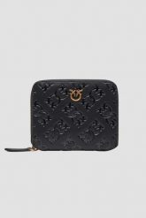 PINKO Czarny portfel Taylor Zip Around. Czarne portfele damskie Pinko. W wyprzedaży za 459.99 zł.