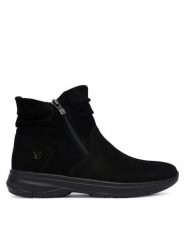 Caprice Botki 9-25450-45 Czarny. Czarne botki damskie Caprice, bez wzorów, ze skóry, bez obcasa, na płaskiej podeszwie, bez zapięcia. Za 589.99 zł.