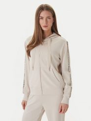 Guess Bluza W6GQ03 K2656 Beżowy Regular Fit. Brązowe bluzy damskie Guess, s, z aplikacjami, z syntetyku, bez ramiączek, bez kaptura. Za 519.99 zł.